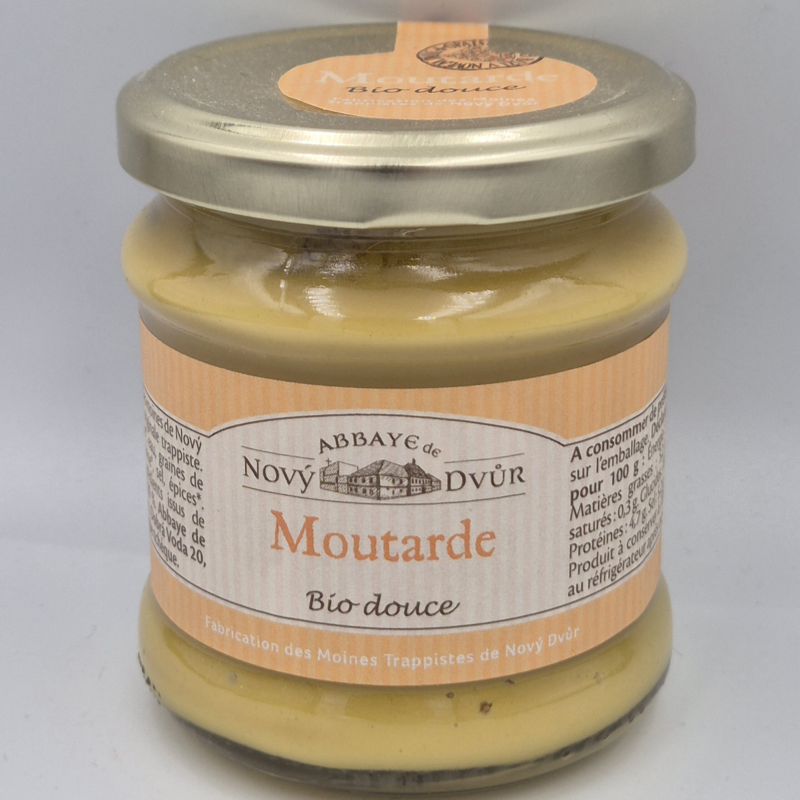 Senape trappista dolce BIO 190 g - Monastero di Nový Dvůr